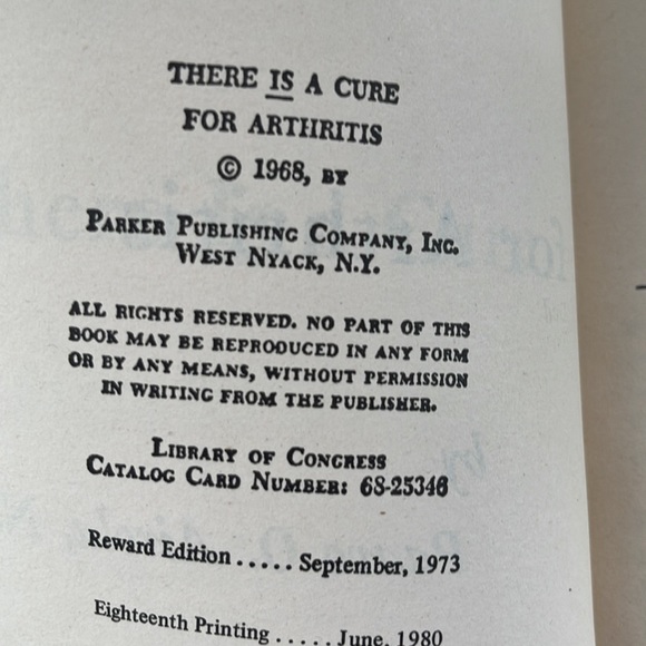 There is a cure for arthritis paperback book - Picture 2 of 3